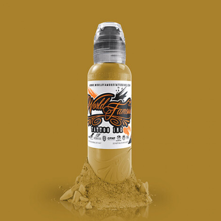 Краска World Famous Tattoo Ink Mustard